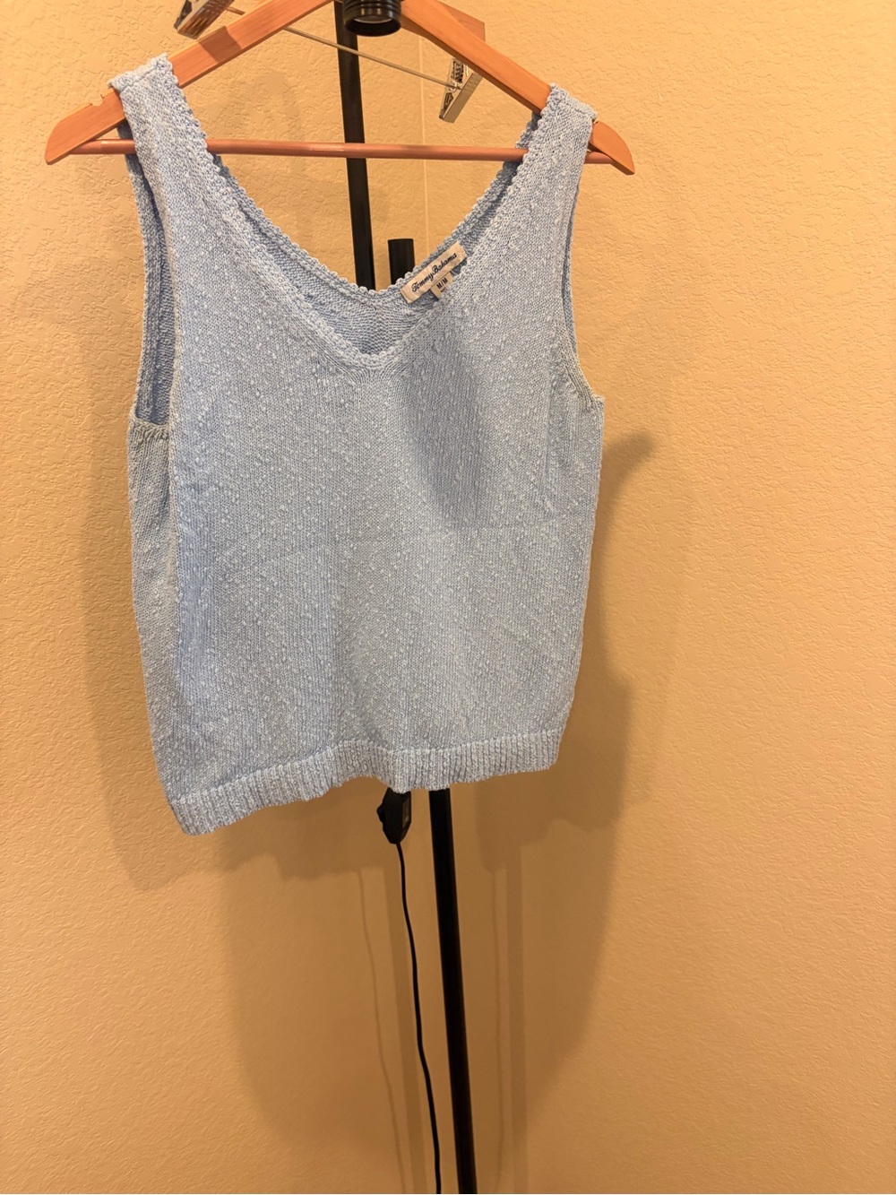 Tommy Bahama Light Blue Knit V-Neck Tank